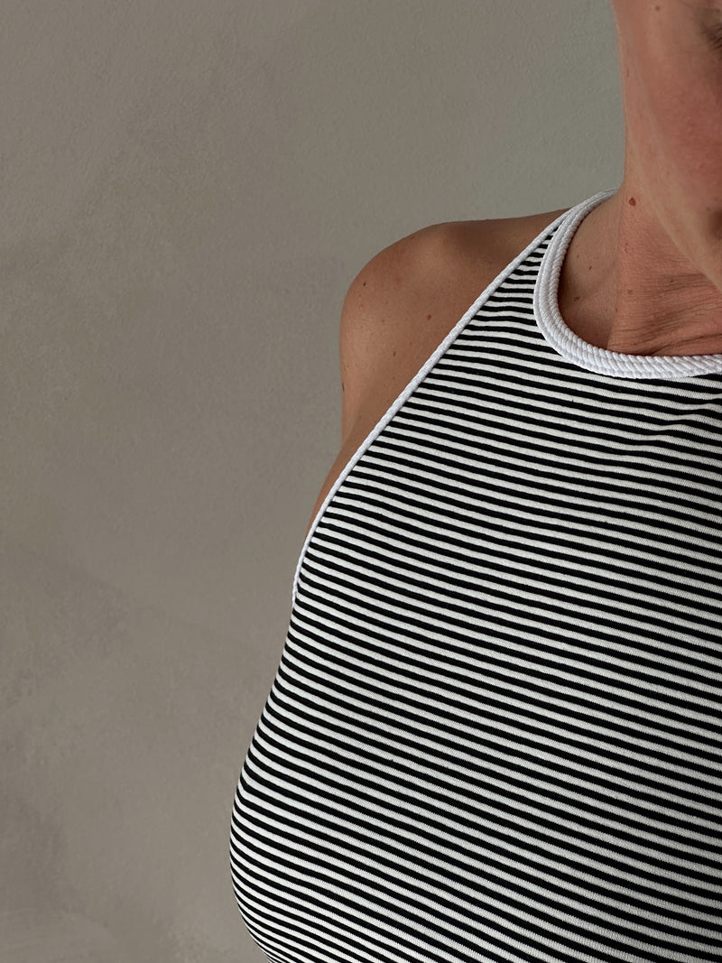 Rib Tank Top Striped