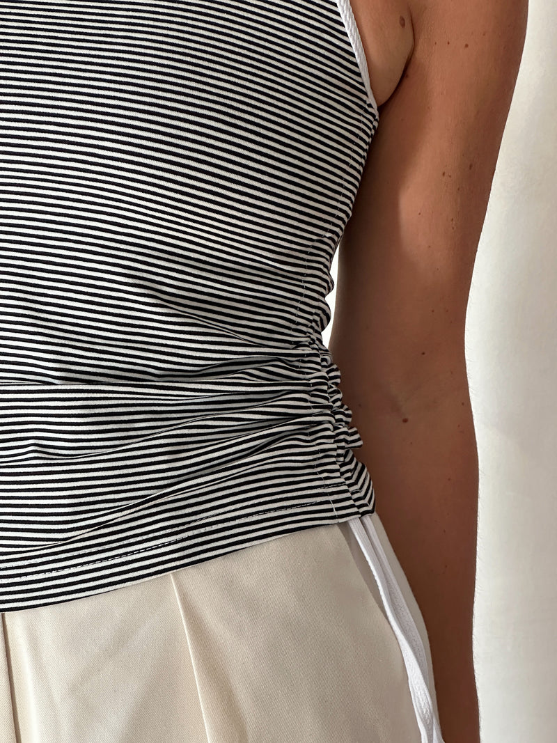 Rib Tank Top Striped