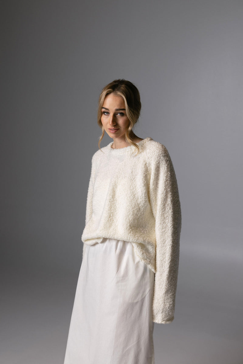 Boucle Sweater Off-White