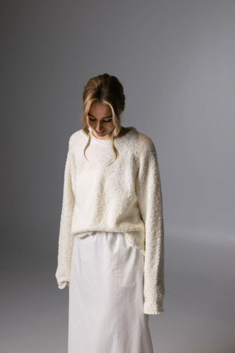 Boucle Sweater Off-White