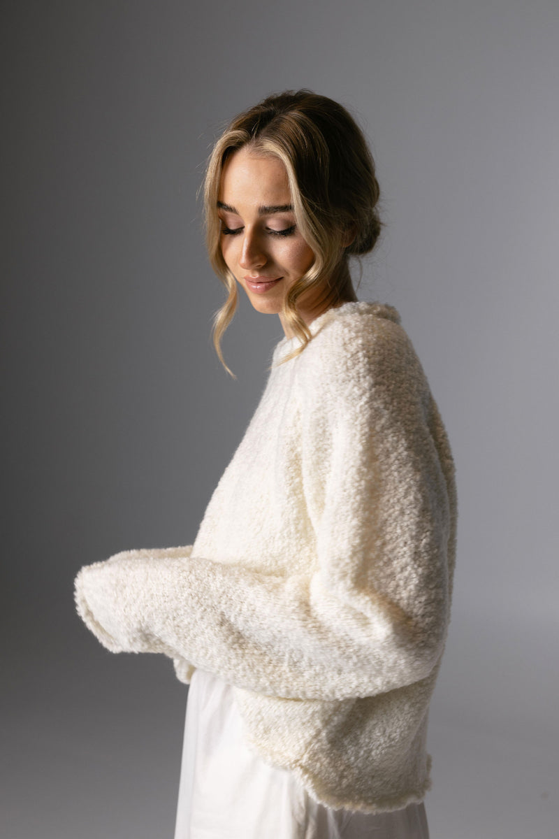 Boucle Sweater Off-White