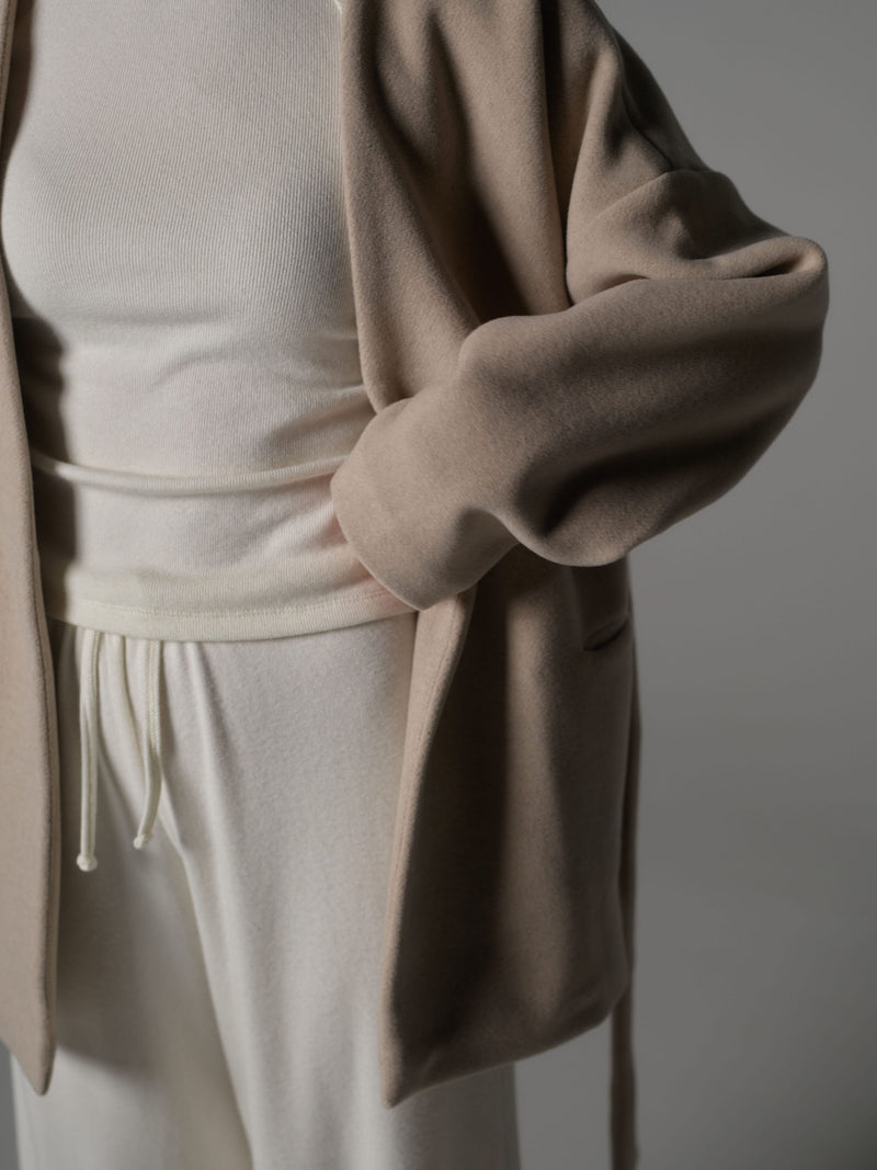 Wool Kimono Beige