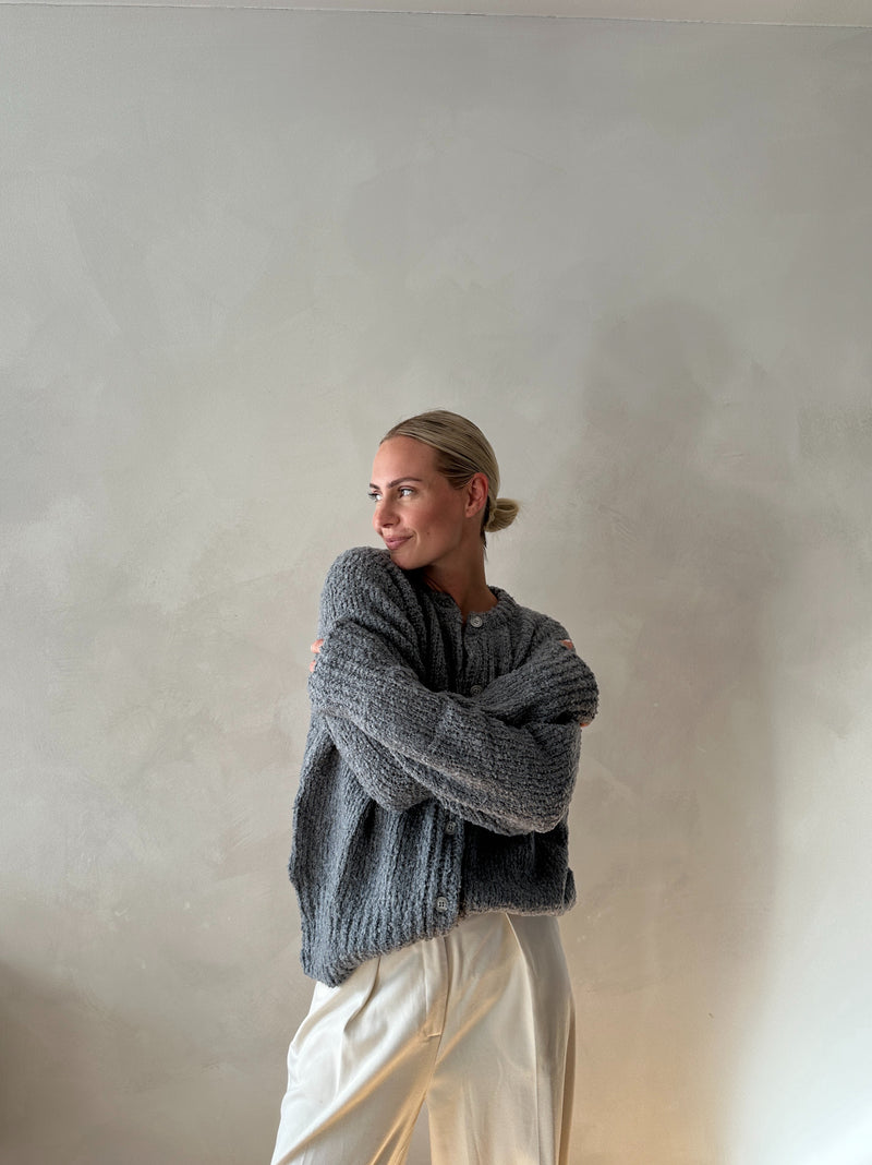 Boucle Cardigan Grey